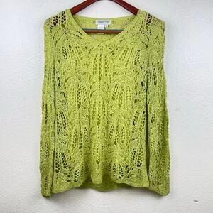 Y2K 90s Womens Top Sz M Crochet Forest Fairy Whimsigoth Goblin Boho Festival